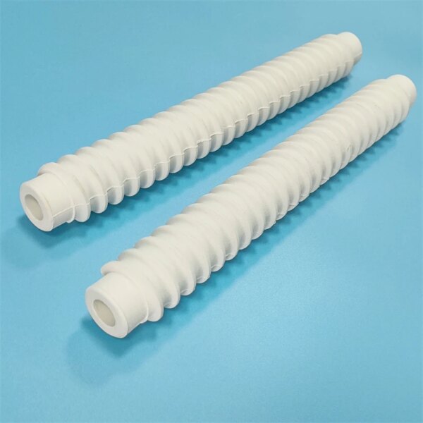 1300C spiral groove alumina ceramic tube - Image 3