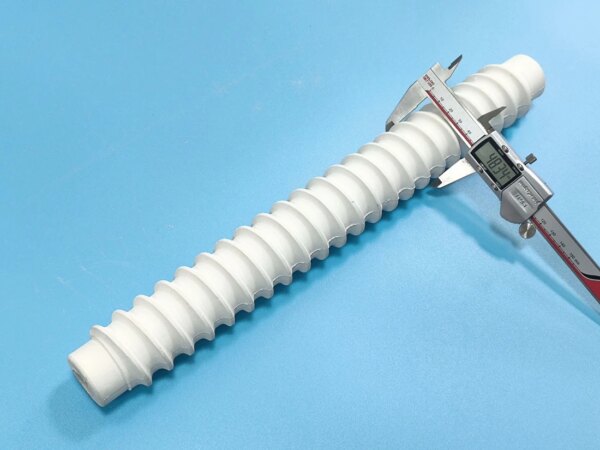 1300C spiral groove alumina ceramic tube - Image 5