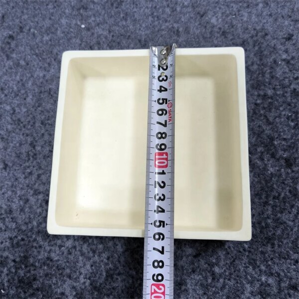 160*160*50mm 99% Alumina Ceramic Sagger Rectangular Crucible Al2o3 Tray For Melting - Image 2