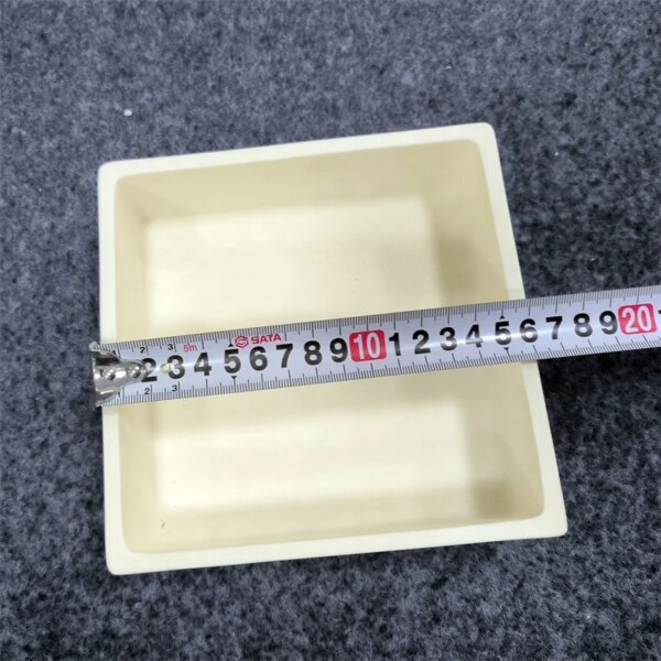 160*160*50mm 99% Alumina Ceramic Sagger Rectangular Crucible Al2o3 Tray For Melting - Image 4