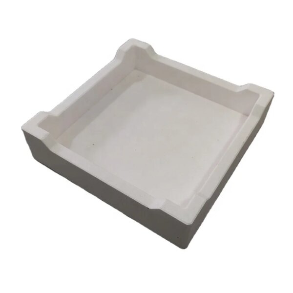1700c High Temperature Sintered Kiln Used Corundum Mullite sagger Boat Crucible