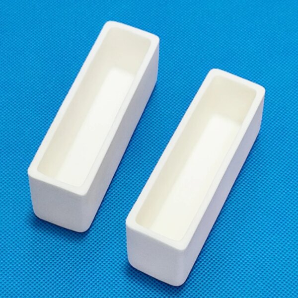 2-Head Rounded Alumina Boat Crucibles - Image 4