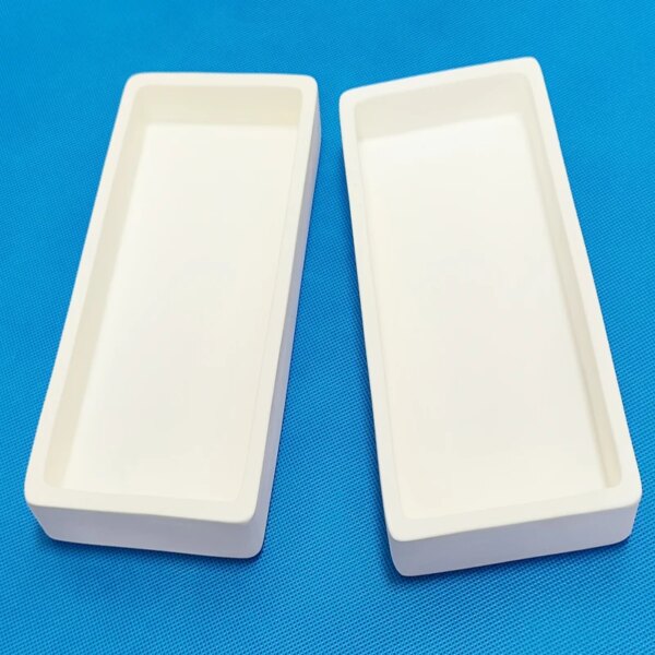 2-Head Rounded Alumina Boat Crucibles - Image 5