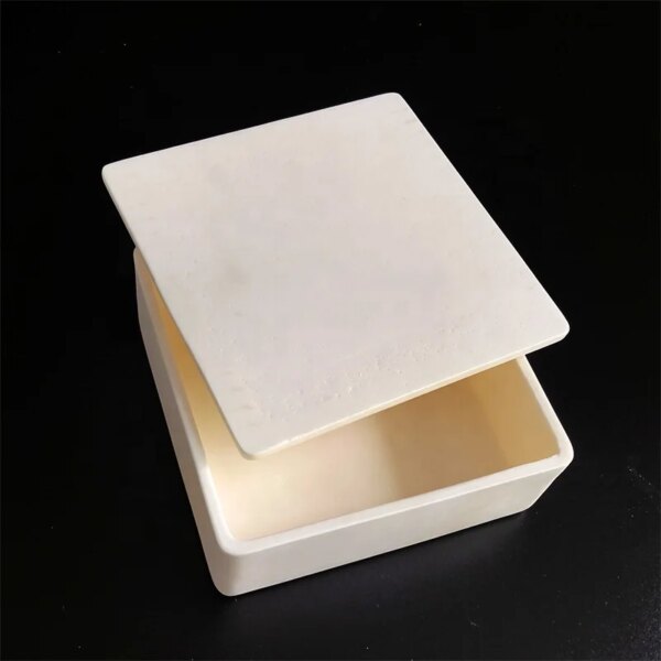 250*250*100mm 1800C High Purity Alumina Ceramic Tray Al2o3 Crucible for Melting - Image 2
