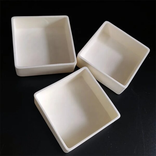 250*250*100mm 1800C High Purity Alumina Ceramic Tray Al2o3 Crucible for Melting - Image 4
