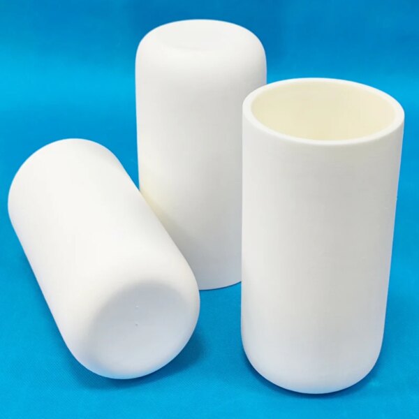 99% Alumina Cylindrical Crucibles With - Image 2