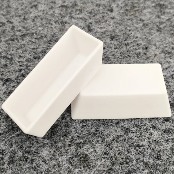 99 Alumina Flat Base Square Boat Crucibles - Image 2