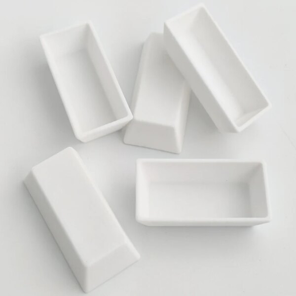 99 Alumina Flat Base Square Boat Crucibles - Image 3