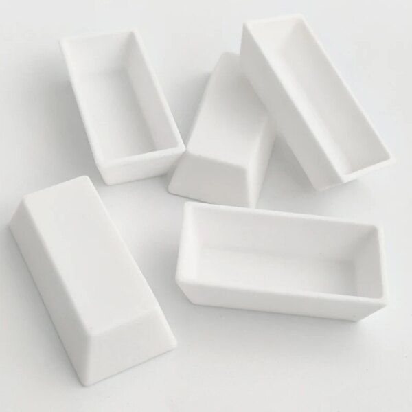 99 Alumina Flat Base Square Boat Crucibles - Image 5