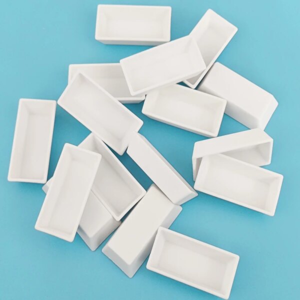 99 Alumina Flat Base Square Boat Crucibles - Image 6