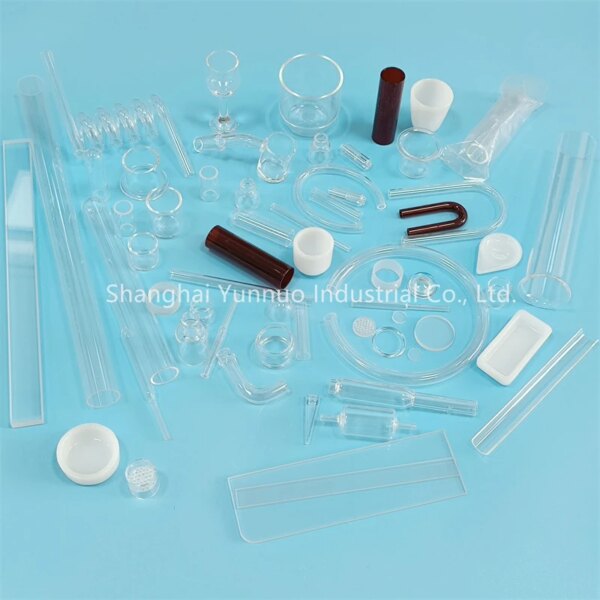 Accessories Clear Quartz Glass Test Tube Quartz Sample Pipe For Lab - Image 3
