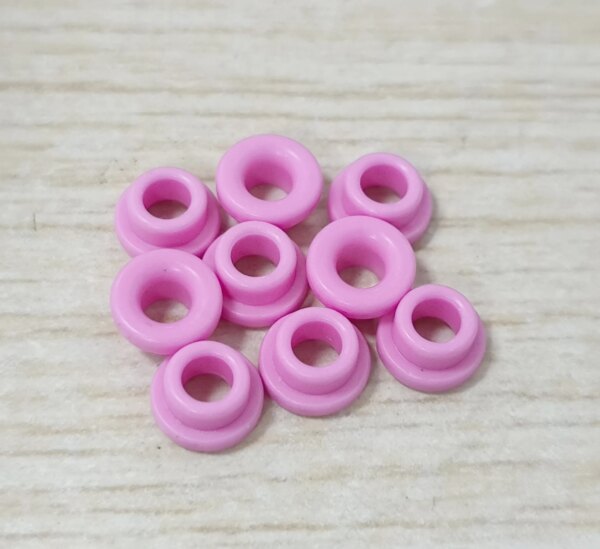 Alumina 95 ceramic red textile ceramic bead thread passing ceramic ring Support customization