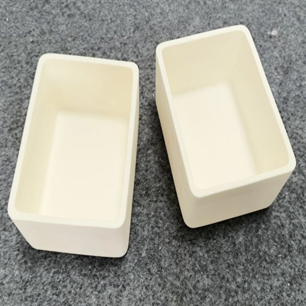 Alumina Ceramic Rectangle Bottom Crucibles - Image 2