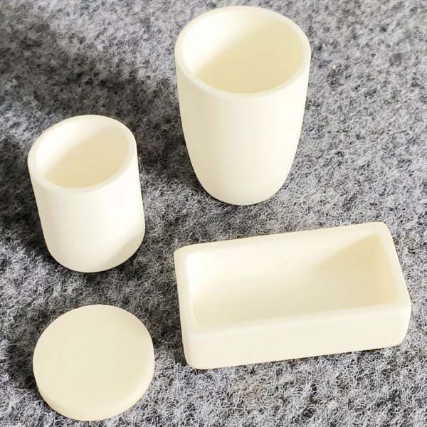 Alumina Ceramic corundum Boat Crucible for melting - Image 2