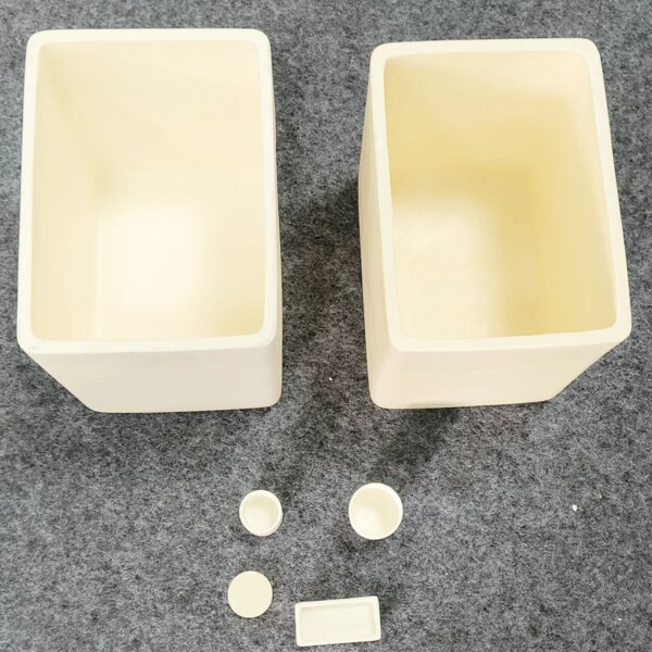 Alumina Ceramic corundum Boat Crucible for melting - Image 5