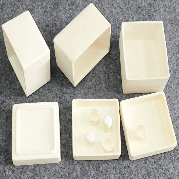 Alumina Rectangle Ceramic Crucibles - Image 2