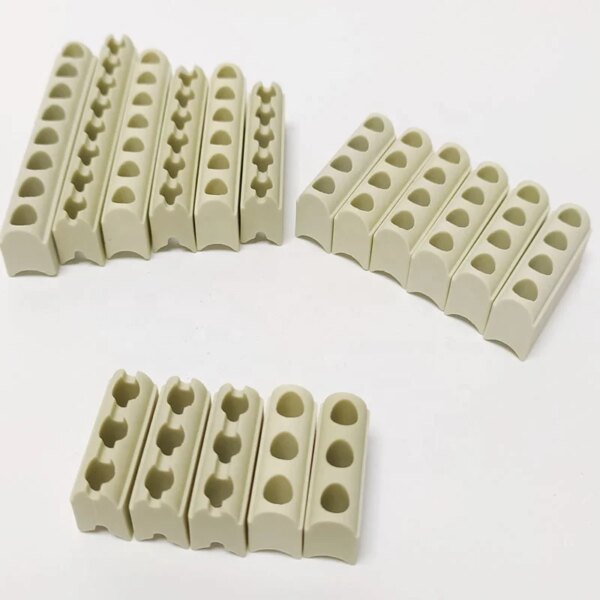 Beige grey steatite ceramic band heater channel for heating strip - Image 2