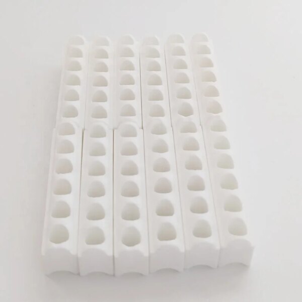 Beige grey steatite ceramic band heater channel for heating strip - Image 3