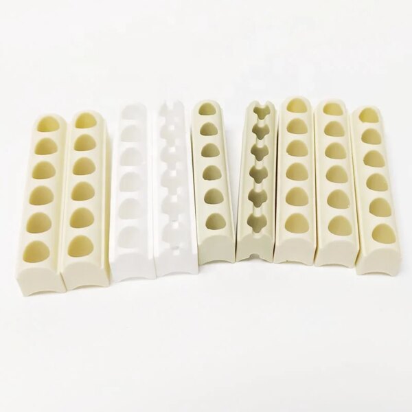 Beige grey steatite ceramic band heater channel for heating strip - Image 6