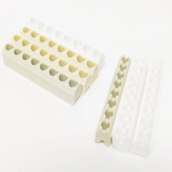 Beige grey steatite ceramic insulating bricks for band heater channel - Image 3