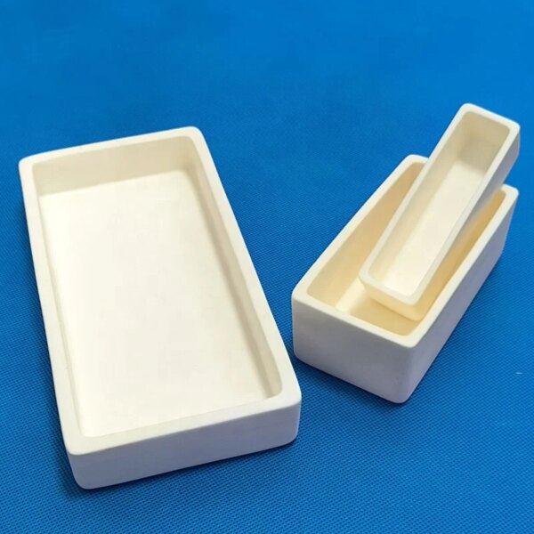 Ceramic Alumina Boat Crucible Low Thermal Expansion Industrial Alumina Rectangular Crucible Boat - Image 6