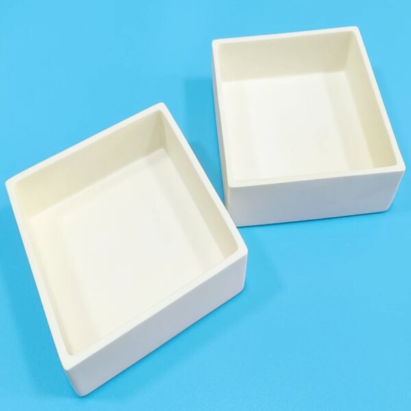 Corundum Mullite Ceramic Sagger Tray Crucible for Refractory Kiln Battery Cathode Material - Image 5