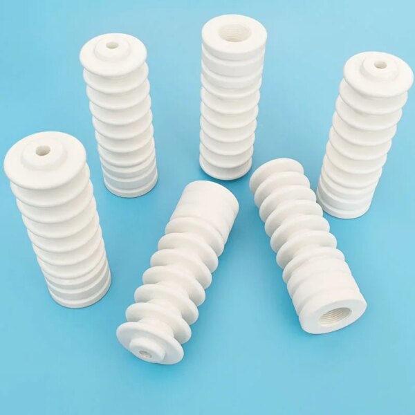 Customized Glazed 95% Alumina Ceramic Parts Al2o3 Insulator With Hole - Image 5
