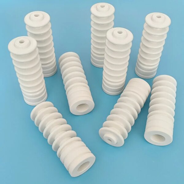 Customized Glazed 95% Alumina Ceramic Parts Al2o3 Insulator With Hole - Image 6