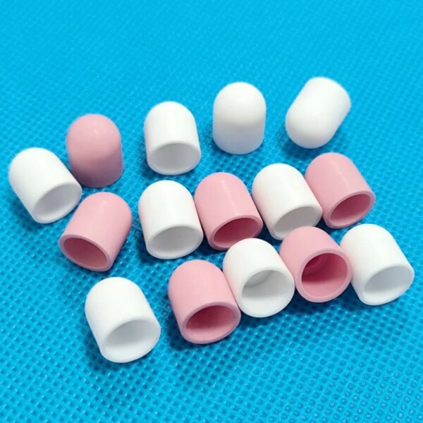 Customized Matte Alumina Ceramic Porcelain Parts Ceramic Caps Crucible - Image 2