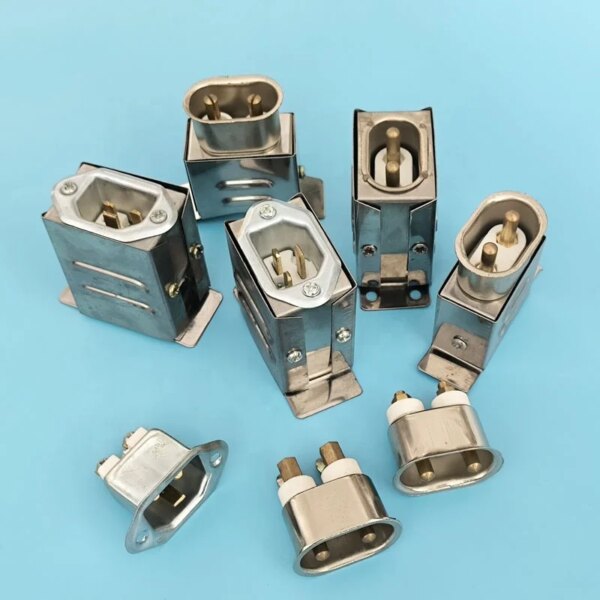 European Round 2-3 Two Pin High Temperature Connectors Made of Stainless - Image 2