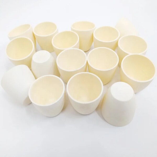 Glazed High Temperature Resistant Alumina Ceramic Porcelain Crucibles For Lab Test - Image 2
