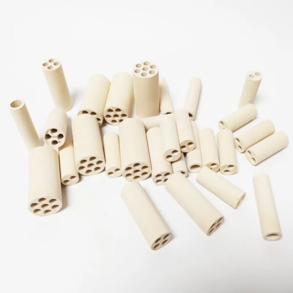 High Density 95% MgO Ceramic Tube Magnesia Isolators for Thermocouple Protection - Image 2
