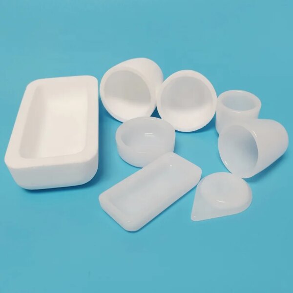 High Pure 99.9% SiO2 Fused Silica Melting Dish for Metal Crucible - Image 2