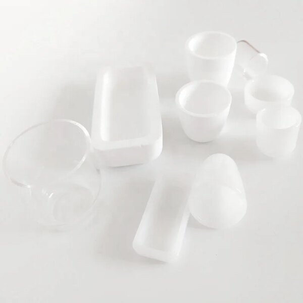 High Pure 99.9% SiO2 Fused Silica Melting Dish for Metal Crucible - Image 4