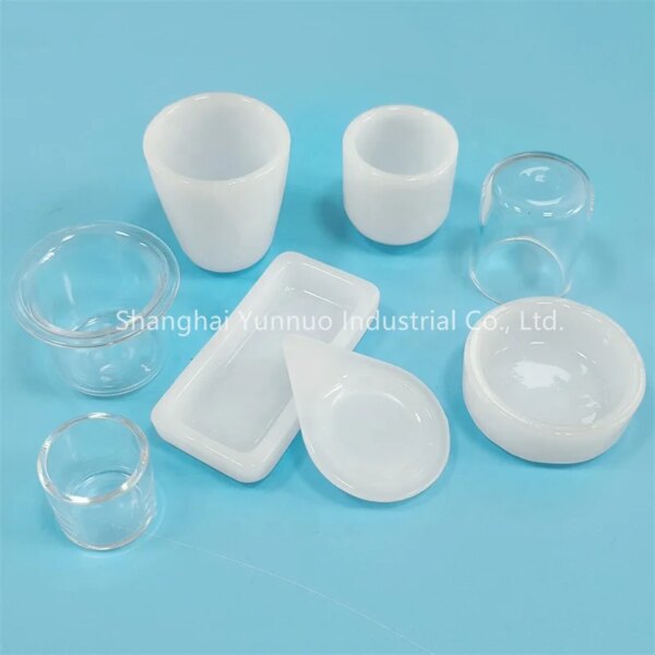 High Purity Opaque Quartz Crucible Milk White Ceramic Sagger box Quartz Boat for Melting - Image 2
