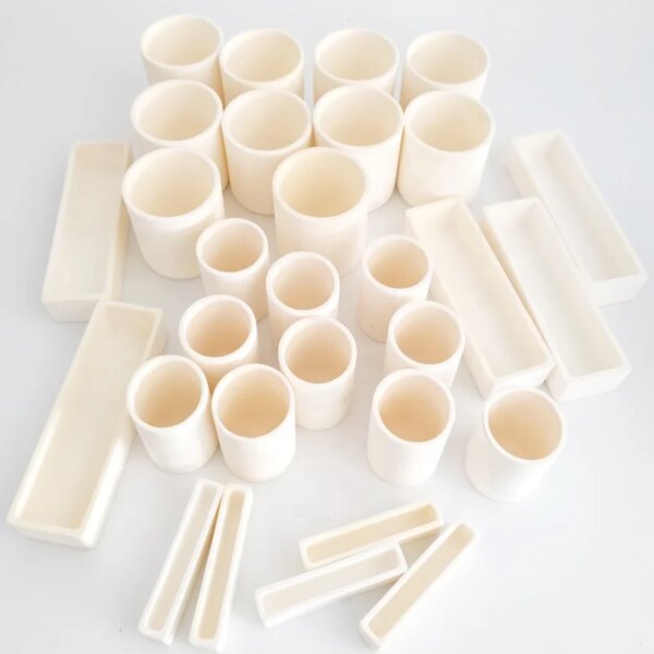 High Purity Rectangular 95% 99%  Al2o3 Alumina Aluminium Oxide Ceramic Crucible Boats for Lab Melting - Image 4