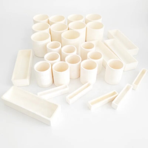 High Purity Rectangular 95% 99%  Al2o3 Alumina Aluminium Oxide Ceramic Crucible Boats for Lab Melting - Image 5