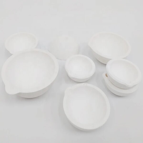 High Quality Sio2>99% Fused Silica Quartz Ceramic Crucible Bowl Dish Cup for Furnace Melting Casting Refining Gold Silver - Image 3