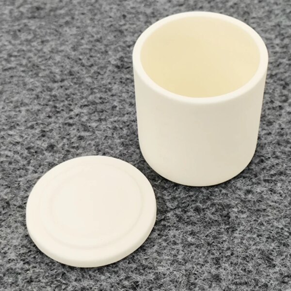 Industrial Metal Melting Gold Ceramic Crucible with lid - Image 3