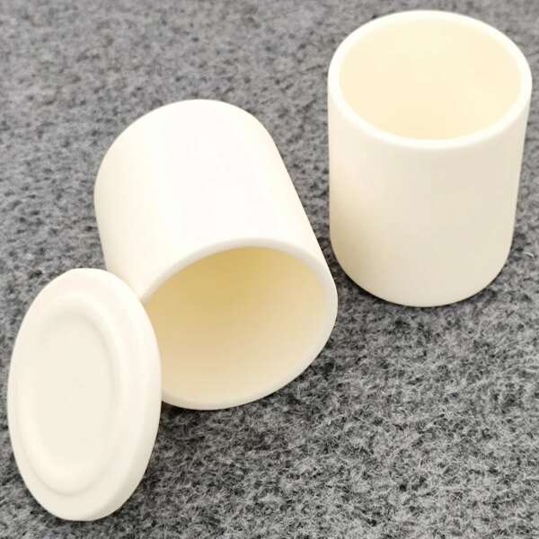 Industrial Metal Melting Gold Ceramic Crucible with lid - Image 5