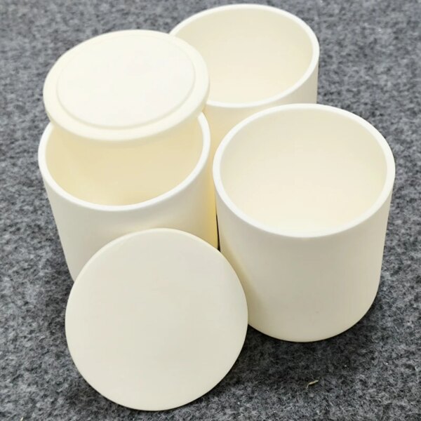 Industrial Metal Melting Gold Ceramic Crucible with lid - Image 6