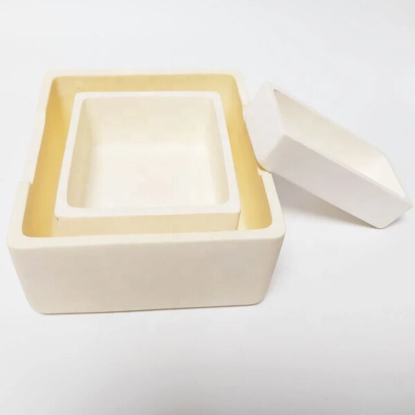 Large Rectangular 99% Alumina Ceramic Combustion Boat for Industrial Analysis - Image 3