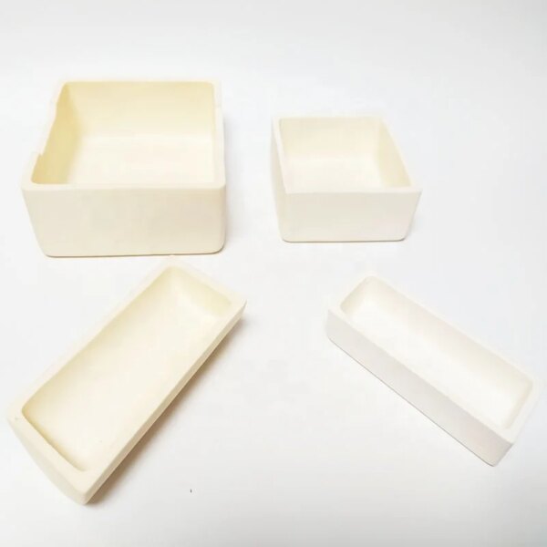 Large Rectangular 99% Alumina Ceramic Combustion Boat for Industrial Analysis - Image 5