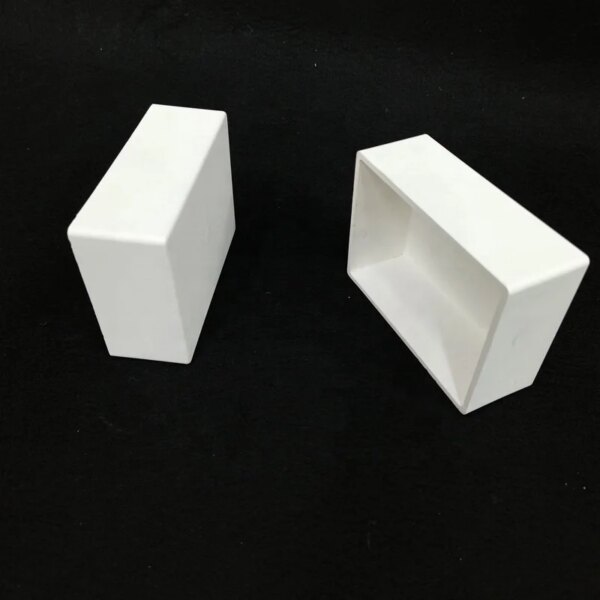MgO Ceramic Magnesium Oxide Ceramic Rectangular Crucible Boat for Lab - Image 3