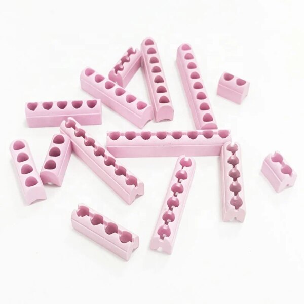 Pink Ceramic Strip Insulator for Band Heater with 2/3/4/5/6 Holes - Image 3