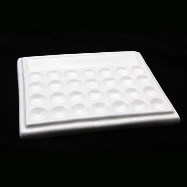Porcelain Artists Dental Wet Palette Paint Mixing Tray Antique - Image 4