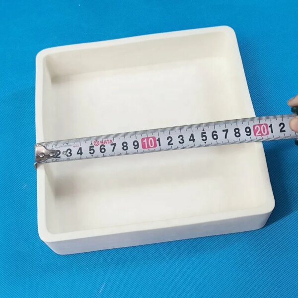 Professional Refractory Square Ceramic Sagger Crucible and Saggar Box 200*200*50mm for Sintering - Image 3
